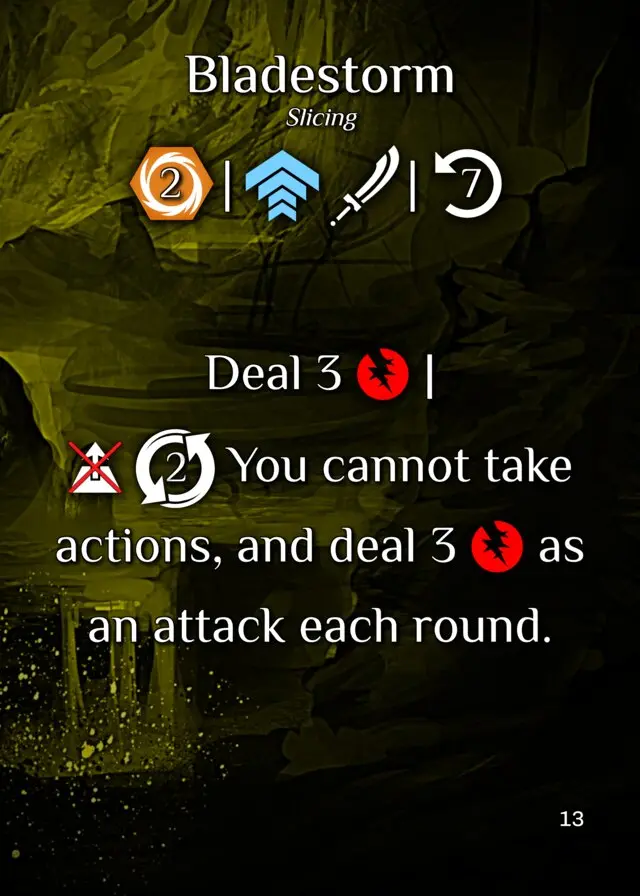 Bladestorm action card