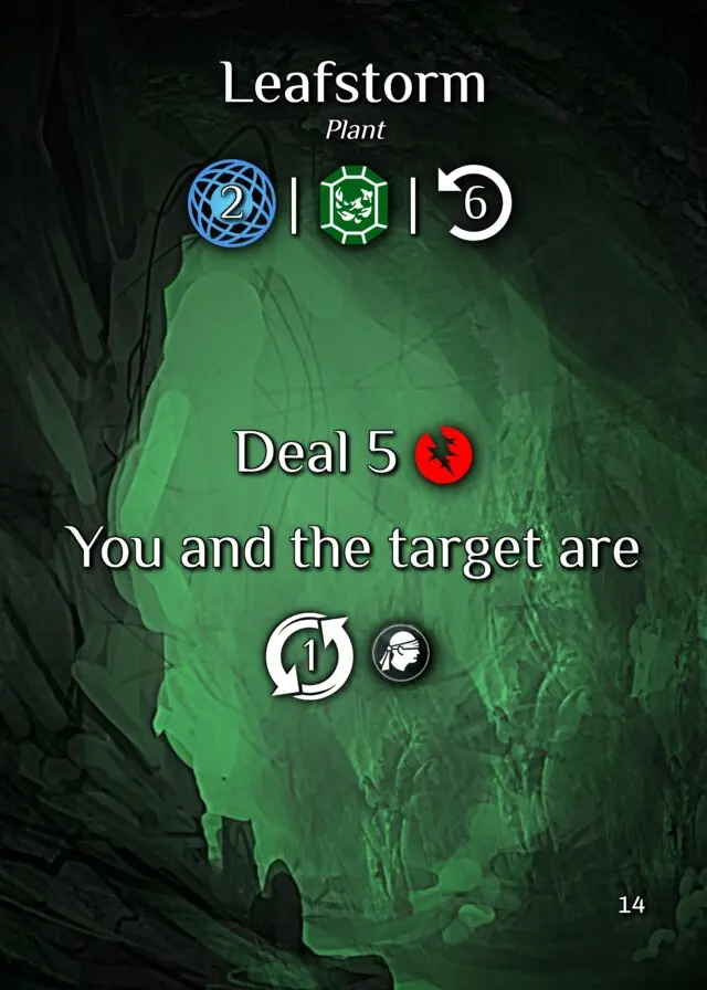 Leafstorm action card
